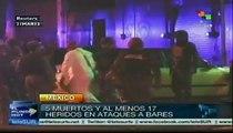 Ataques a 2 bares en México deja un saldo de 5 muertos