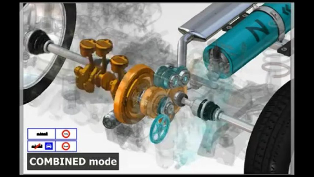 Hava ile çalışan hibrit araba