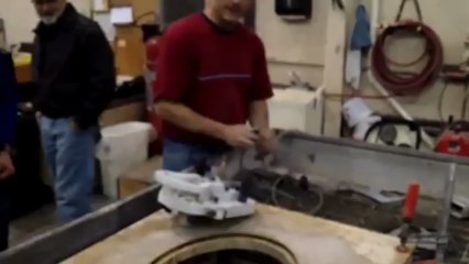 Edgemate Lavatory Cut out With Chopper & Bandit - Demo