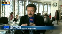 BFM Story: la réaction d'Edwy Plenel aux aveux de Jérôme Cahuzac - 02/04