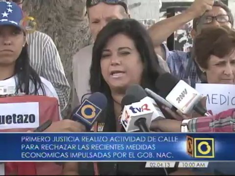 Primero Justicia rechaza ajustes ecónomicos hechos por el Gobierno Nacional