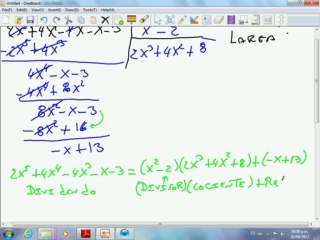 DIVISIÓN DE POLINOMIO POR POLINOMIO