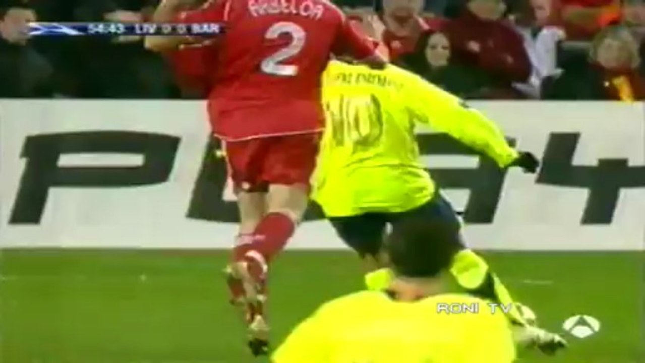 Ronaldinho vs Liverpool FC - 2006-2007 - 480p - Roni Tv ( 2 )
