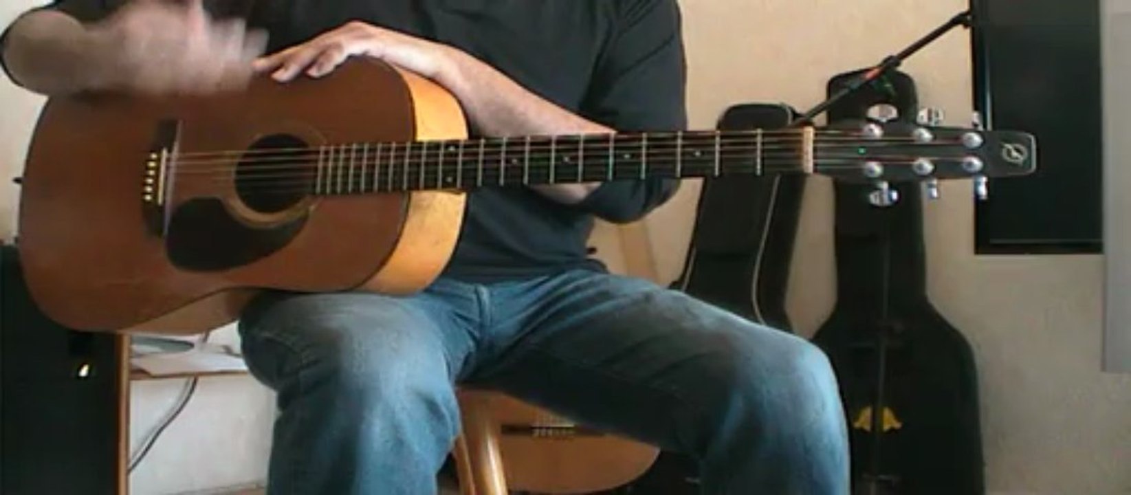 Un accompagnement guitare pour Many rivers to cross