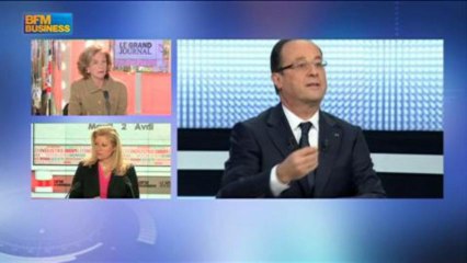 Nicole Bricq, ministre du commerce extérieur dans Le Grand Journal - 2 avril 1/4