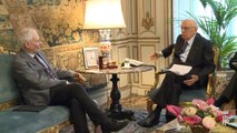Roma - Al Quirinale il Presidente Napolitano incontra i gruppi di lavoro (02.04.13)