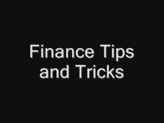 finance tips and tricks