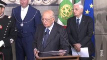 Roma - Dichiarazione del Presidente Napolitano sulle consultazioni (02.04.13)
