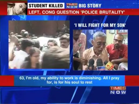 Student Leader thrashed to death, cops claim accident.