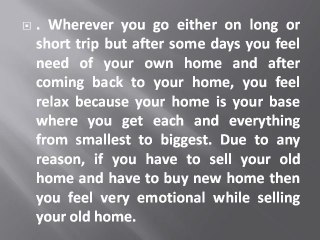 Tips while selling your home