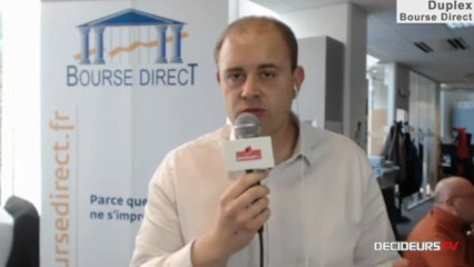 03/04/13 : Les Experts de Bourse Direct dans l'émission "Duplex Bourse" sur Décideurs TV