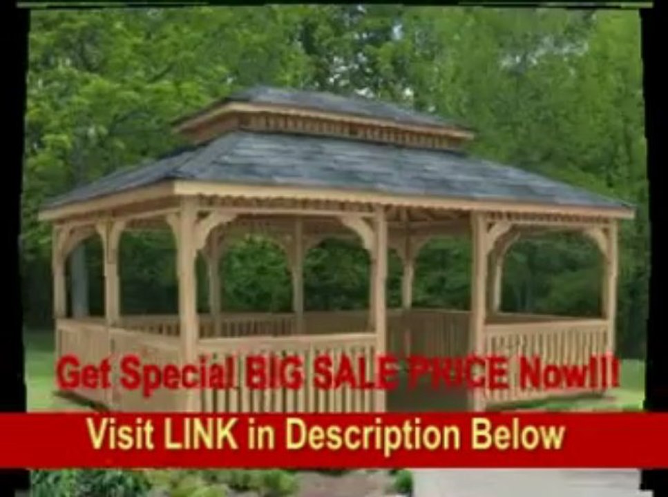 [FOR SALE] 14' x 24' Cedar Rectangular Double Roof Gazebo