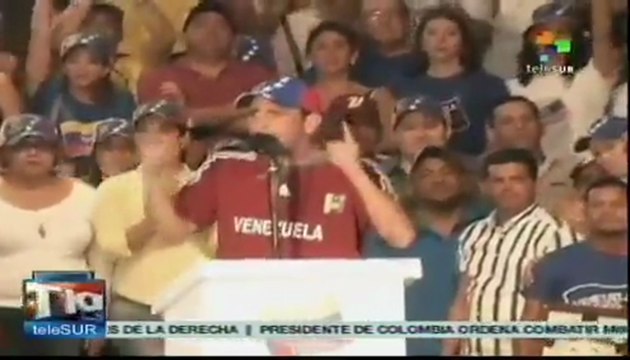 Capriles comenzó campaña con ataques al gobierno bolivariano