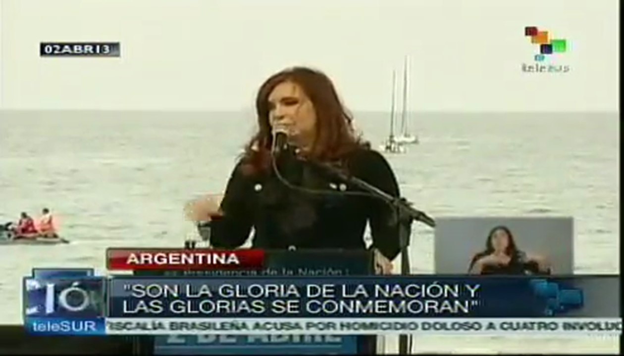 Argentina conmemora aniversario de Guerra de las Malvinas