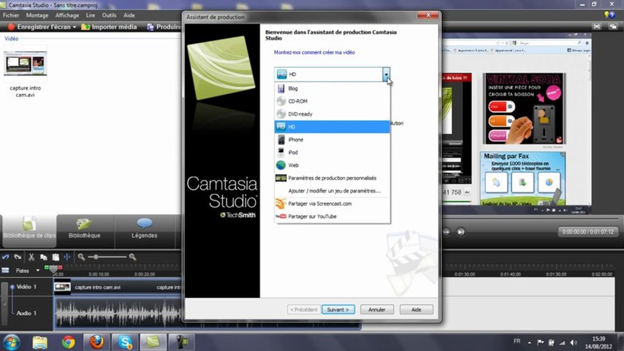 Camtasia Studio - Optimiser la qualité vidéo/audio + Présentation