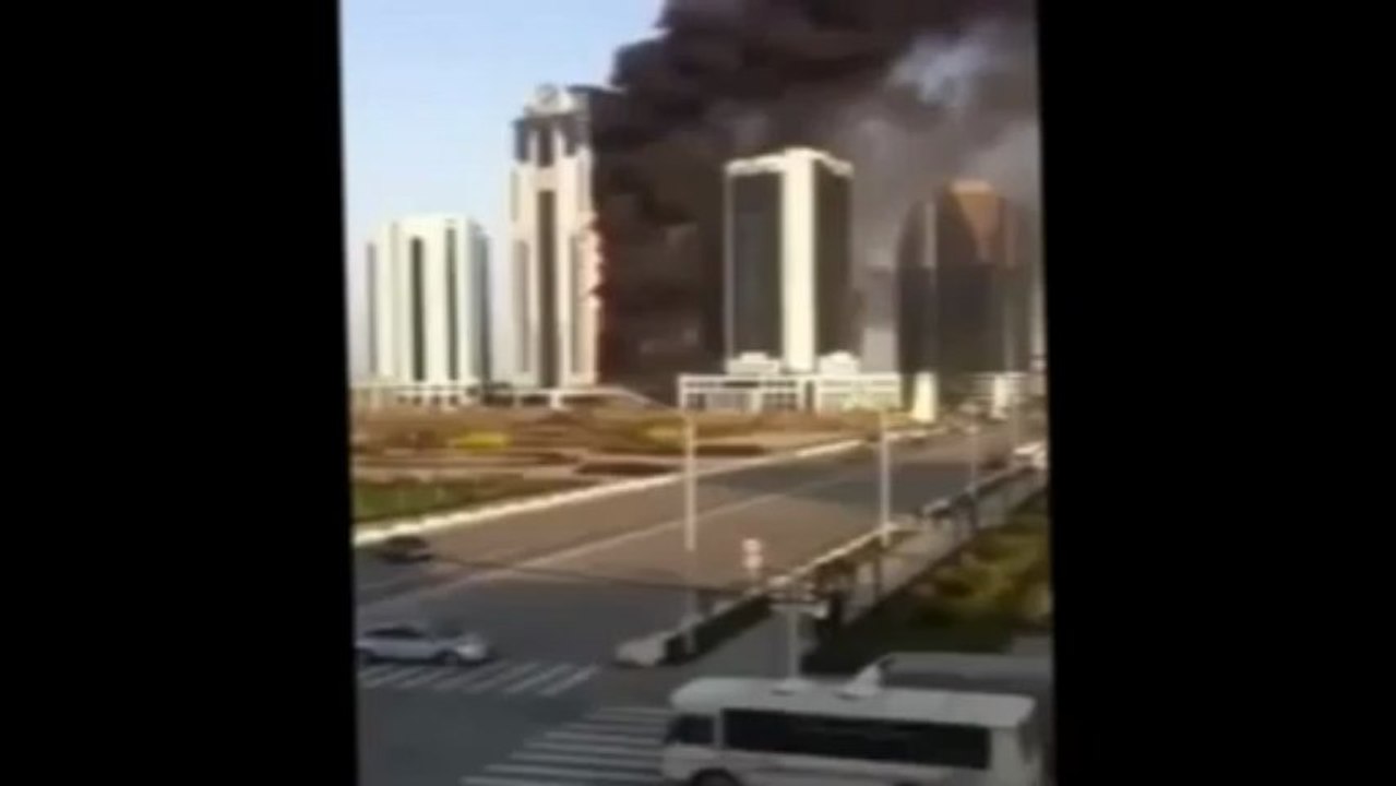 Tower in Russia on fire Luxury