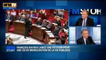BFM STORY: François Bayrou réclame une loi sur la moralisation de la vie politique - 03/04