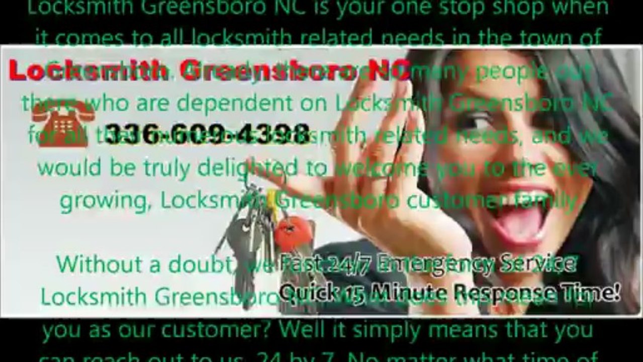 Locksmith Greensboro NC | Greensboro NC Locksmith