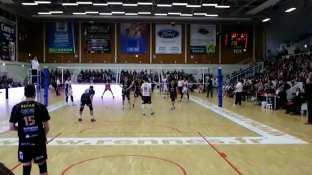 03/04/13 : Rennes Volley - Tours Volley : Point Spectaculaire