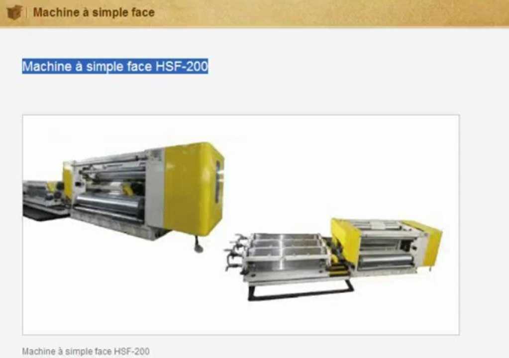 Machine à simple face HSF-200