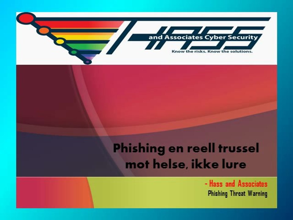 Phishing en reell trussel mot helse, ikke lure