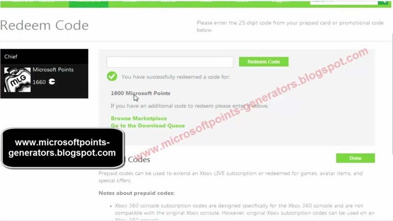 Generateur de Microsoft Points 2013