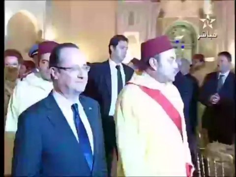 Arrivée au Maroc du Président français François Hollande