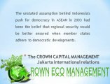 The CROWN CAPITAL MANAGEMENT Jakarta international relations