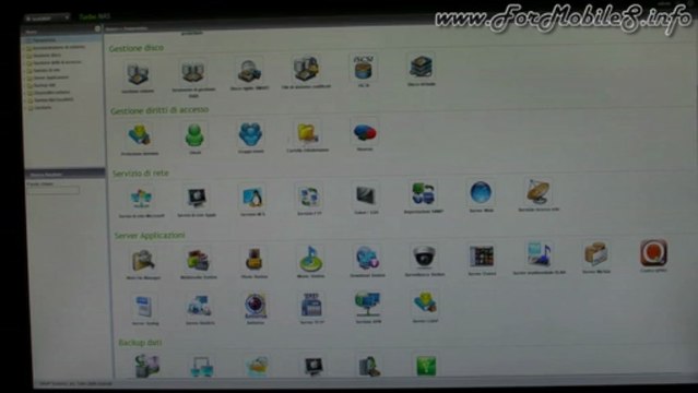 QNAP Turbo NAS 3.8.2 - Tour software UI web based