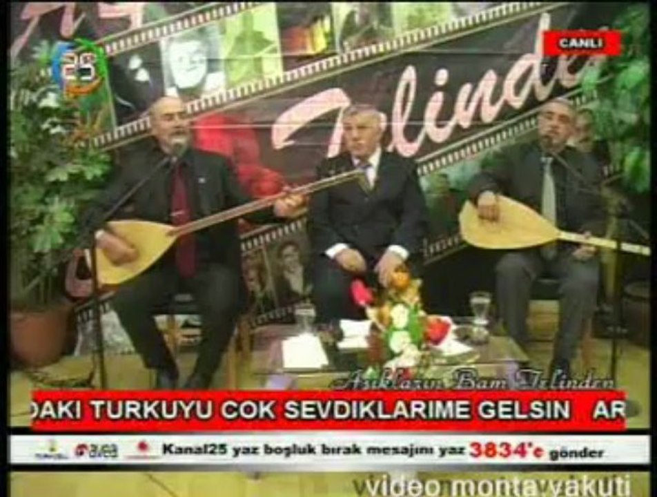 AŞIKTIR  ATIŞMA CEMAL DİVANİ  SITKI EMİNOĞLU KANAL 25 CANLI YAYIN 13 ŞUBAT 2013