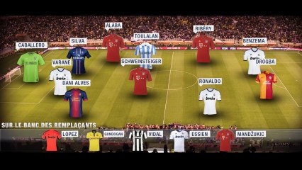 L'équipe type des 1/4 de finale aller de Ligue des Champions