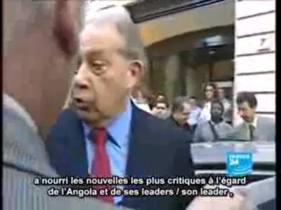 Pierre Falcone au Palais présidentiel angolais.