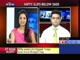 Nifty falls below 5600 to hit its lowest level since Nov 21