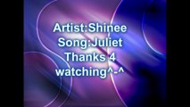 Shinee Juliet instrumental Karaoke