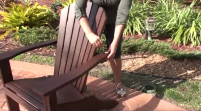 POLYWOOD Seashell Adirondack Chair Assembly - YouTube [240p]