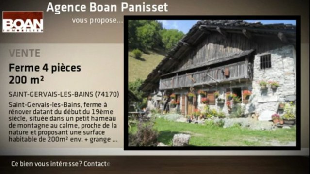 A vendre - Ferme - SAINT-GERVAIS-LES-BAINS (74170) - 4 pièces - 200m²