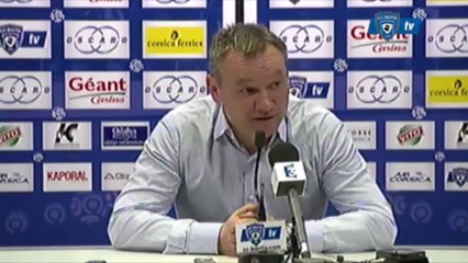 L1 / 2012-13 : Bastia 4-0 Brest : Conf. de F. Hantz