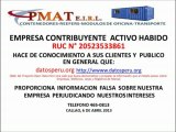 PMAT E.I.R.L. CONTENEDORES MARITIMOS MODULOS DE OFICINA DENUNCIA 2 a datosperu.org