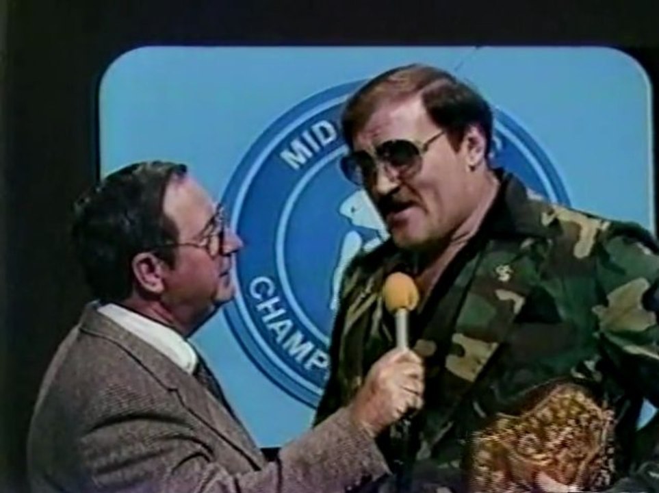 SGT SLAUGHTER INTERVIEW MID ATLANTIC CHAMPIONSHIP WRESTLING 1982