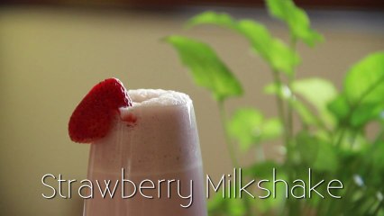 Strawberry Milkshake Recipe by Annuradha Toshniwal [HD]