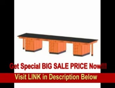 [SPECIAL DISCOUNT] Diversified Woodcraft C2434KF UV Finish Solid Oak Wood 12 Station Service Center with Flat Phenolic Resin Top,...