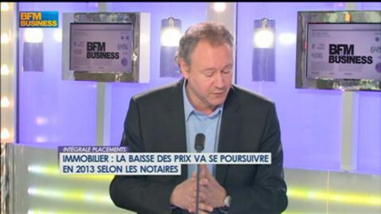 Immo: les prix vont continuer de baisser en 2013: Olivier Marin dans Intégrale Placements - 4 avril