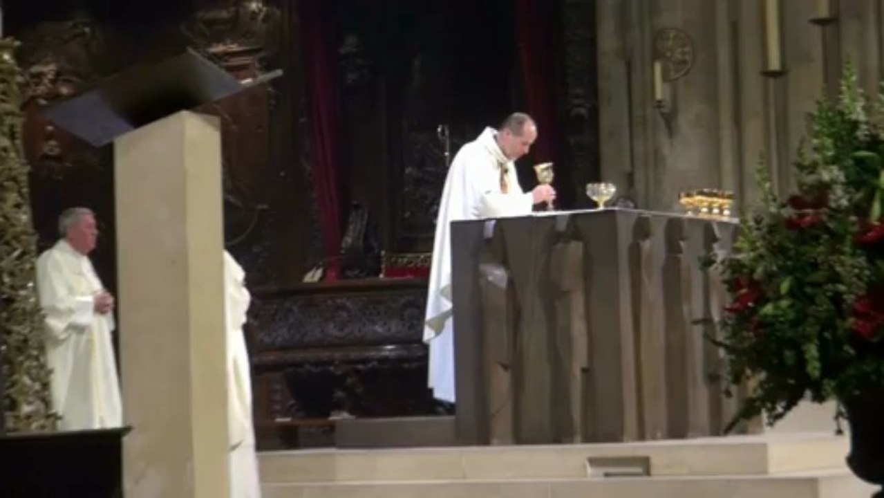 La messe de Pâques à Notre Dame de Paris