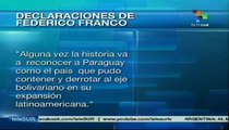 Polémicas declaraciones de Franco sobre Hugo Chávez