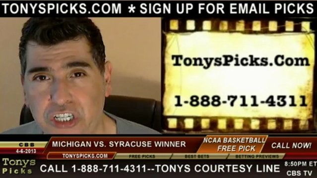 Syracuse Orange versus Michigan Wolverines Pick Prediction NCAA Tournament Lines Odds Preview 4-6-2013