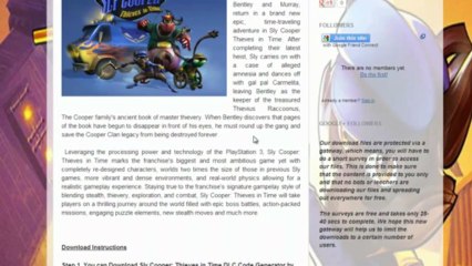 Sly Cooper: Thieves in Time PS3 Crack [Free Download]