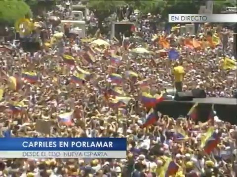 Capriles: Si cada uno de ustedes se activa, el 15 de abril vendré a recorrer estas calles como su Presidente