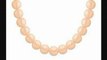 Freshwater Cultured Pearl Necklace  14k Yellow Gold  10 Mm