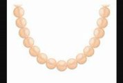 Freshwater Cultured Pearl Necklace  14k Yellow Gold  10 Mm