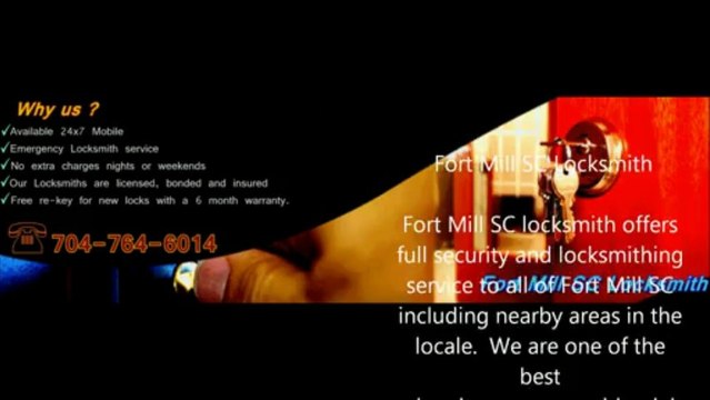Fort Mill SC Locksmith | Locksmith Fort Mill SC